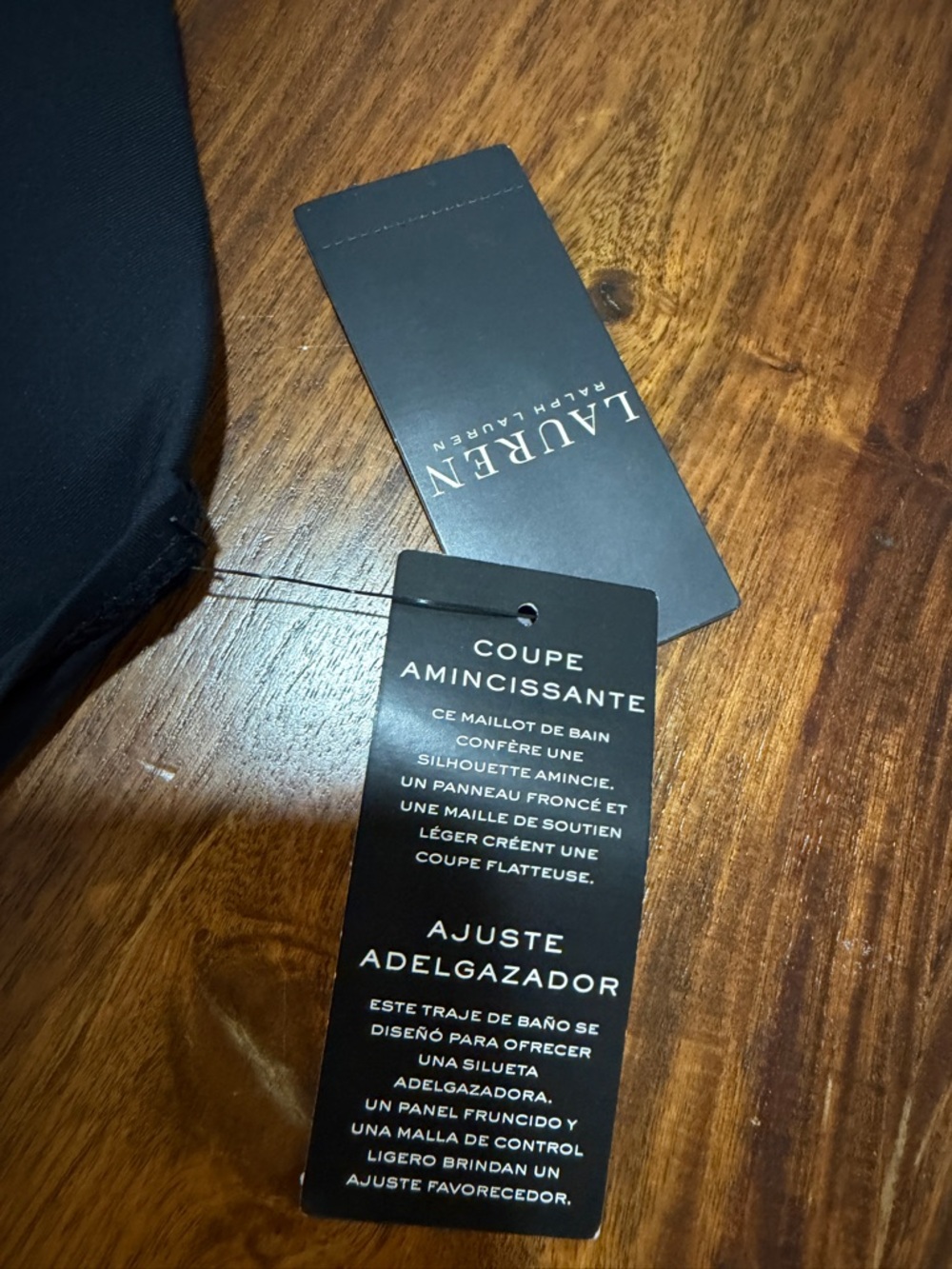 NWT Ralph Lauren Black Halter Swim Top - Picture 3 of 8